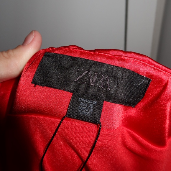 Zara SATIN PLAYSUIT DRESS NWT - Picture 7 of 8